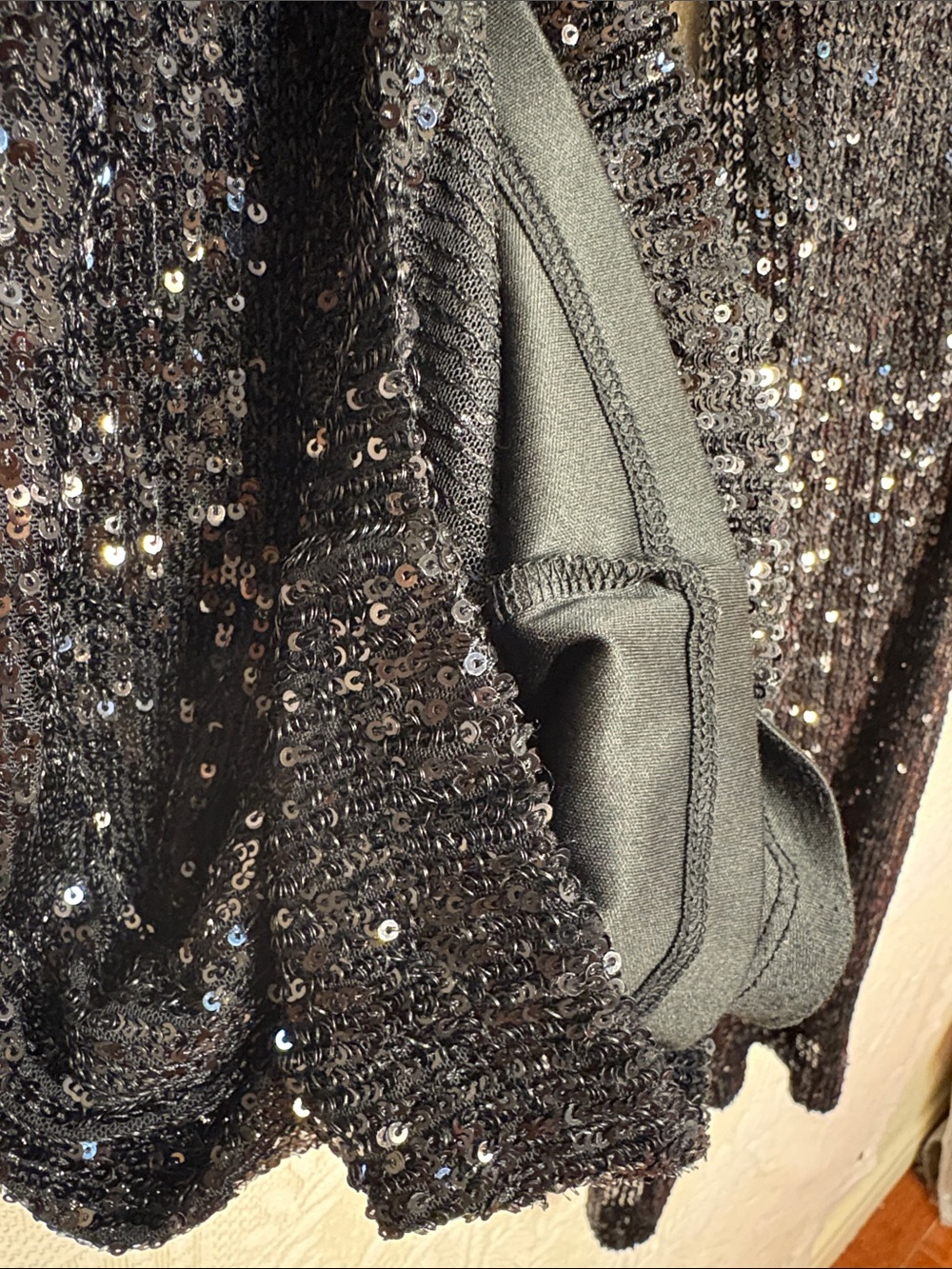 Cable & Gauge - Black Sequin Stretch Pants - Women's Evening Trousers Party Fab - Picture 8 of 14